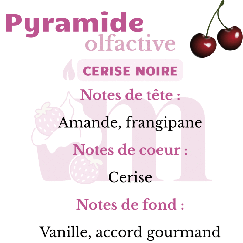 Bougie gourmande cerise noire – Image 4