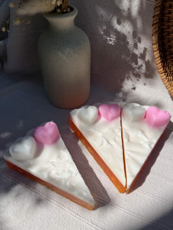 Part de tarte savon crème de coco