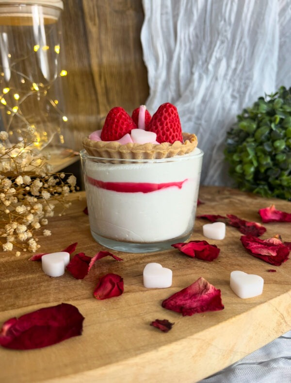 Bougie gourmande Folie fraise – Image 2