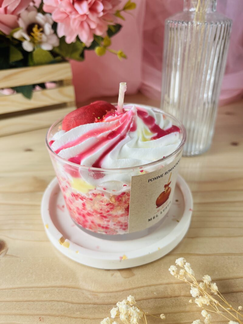Bougie gourmande pomme romantique – Image 2
