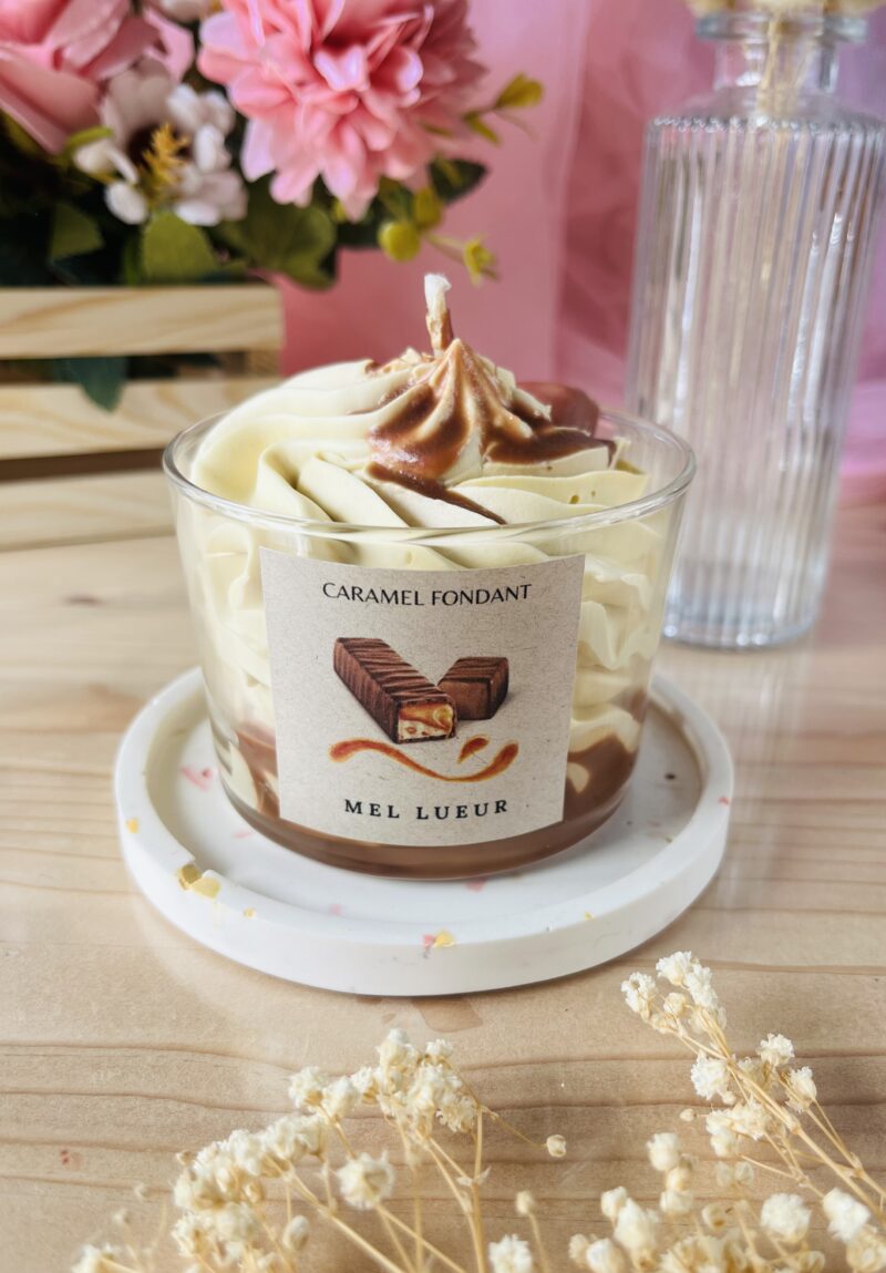 Bougie gourmande caramel fondant
