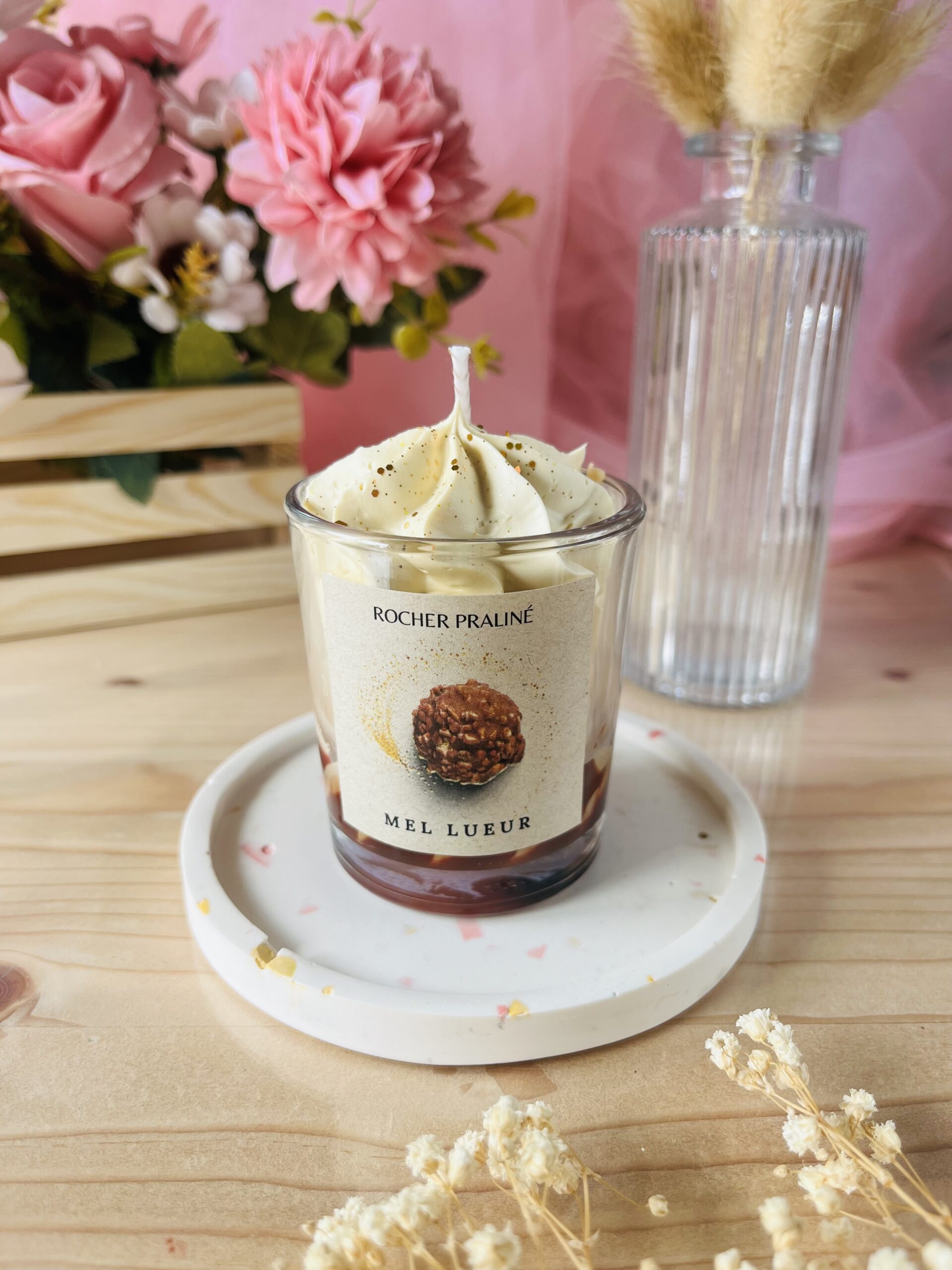 MINI BOUGIE GOURMANDE ROCHER PRALINÉ