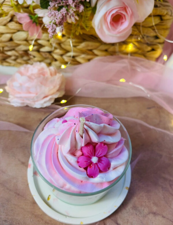 Bougie gourmande fleur de cerisier – Image 2