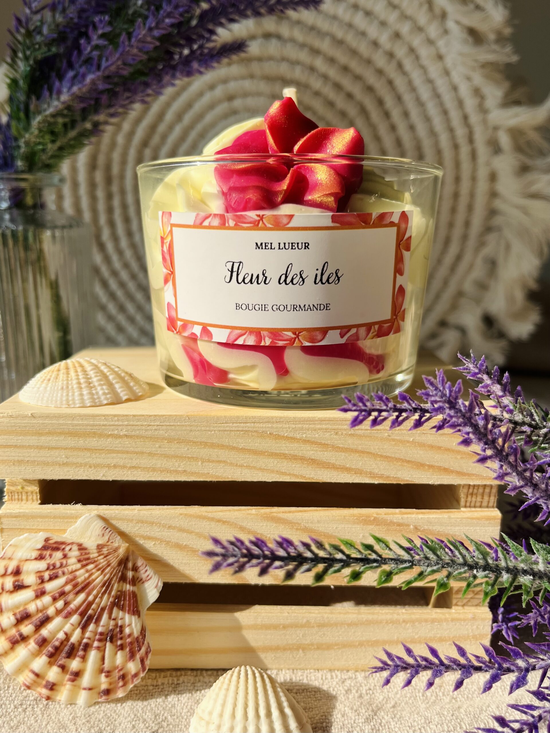 BOUGIE GOURMANDE FLEUR DES ÎLES