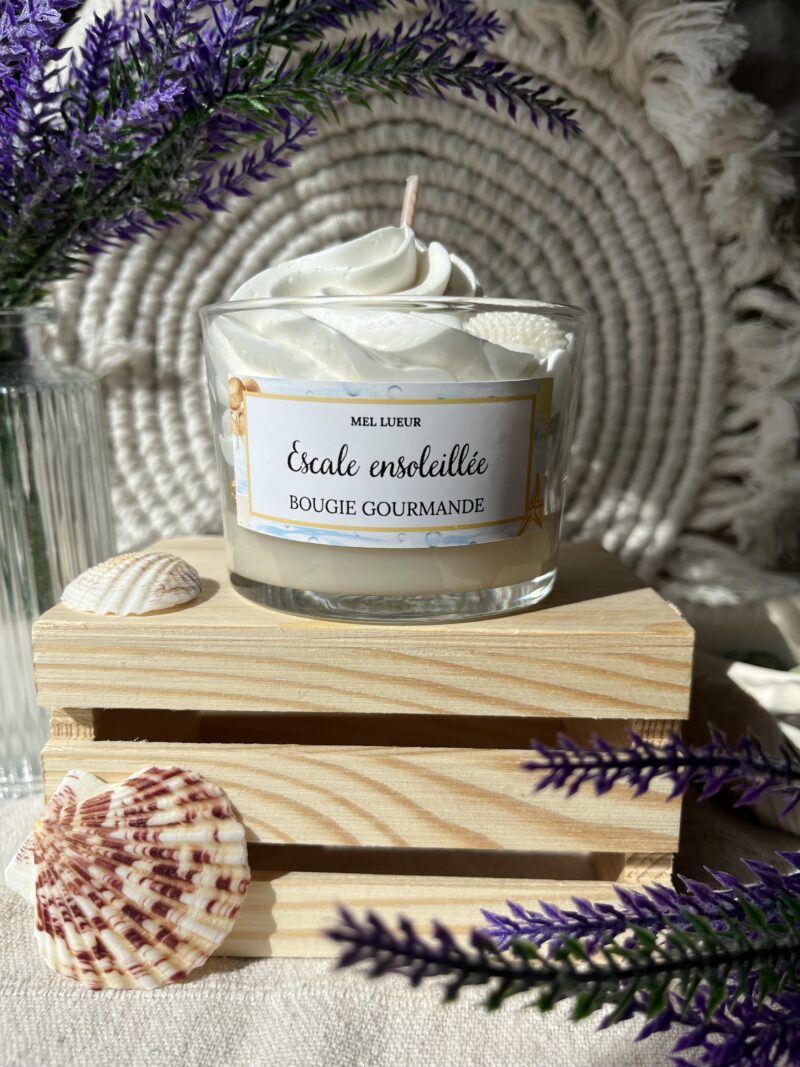 Bougie gourmande escale ensoleillée