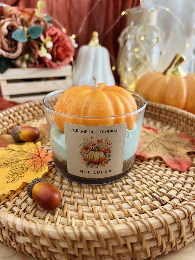 Bougie gourmande crème de citrouille
