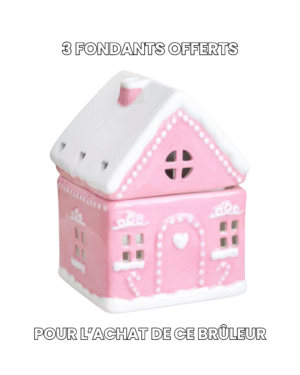 Brûleur maison pain d'épices rose