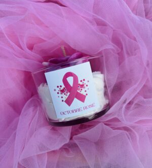 BOUGIE OCTOBRE ROSE