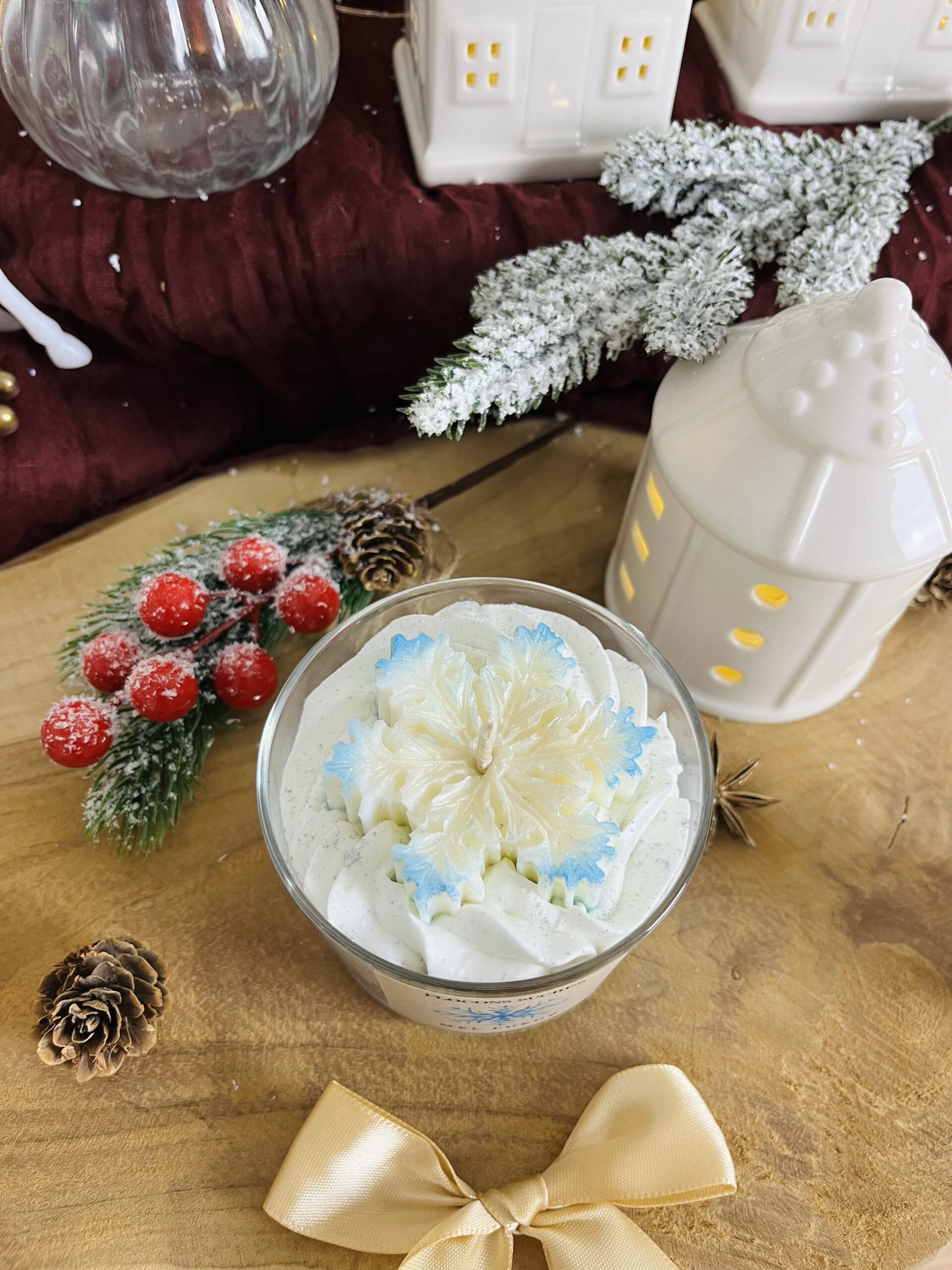 Bougie gourmande flocons sucrés – Image 2
