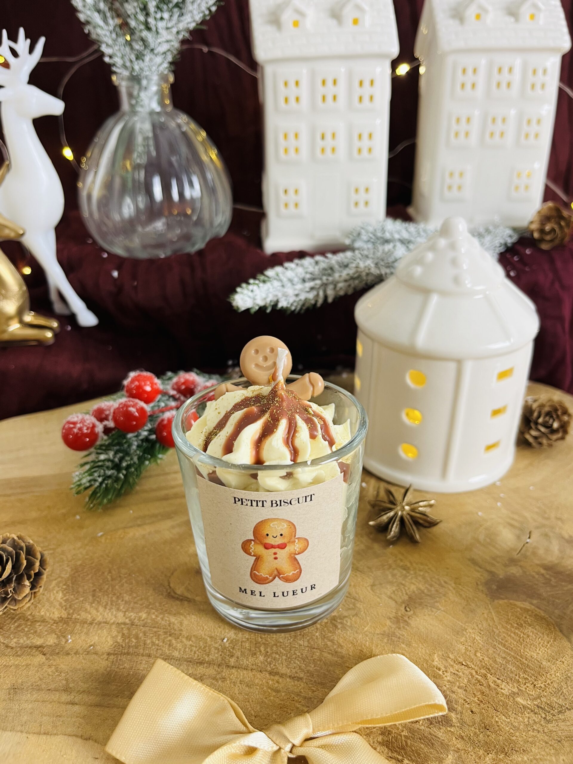 Mini bougie gourmande petit biscuit