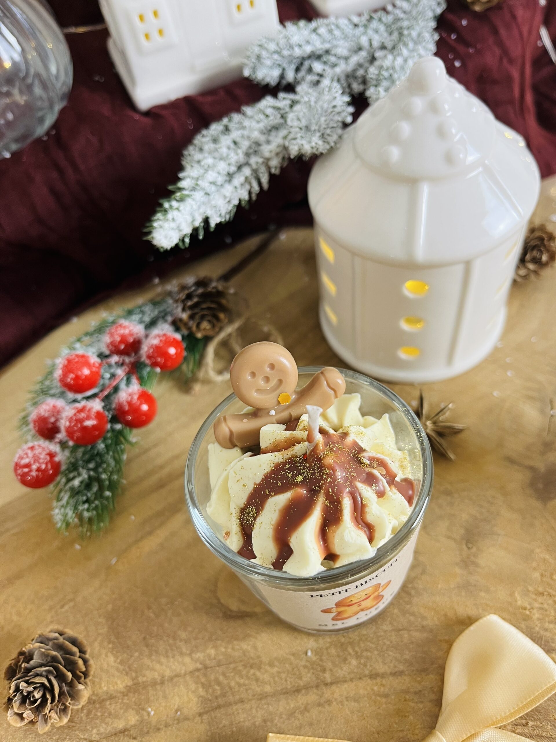 Mini bougie gourmande petit biscuit – Image 2
