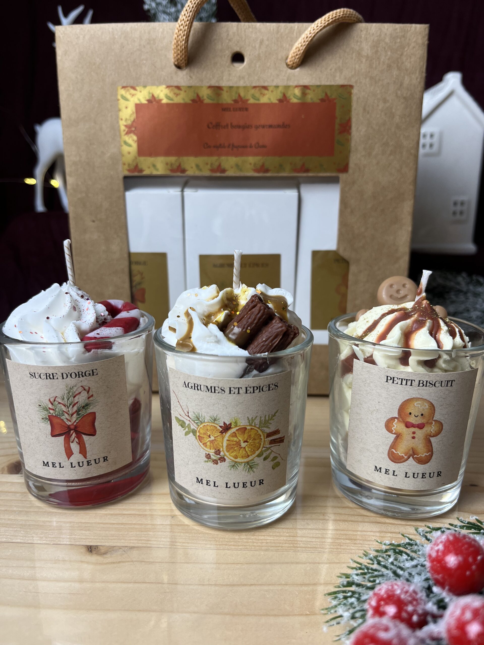 Coffret mini bougies gourmandes