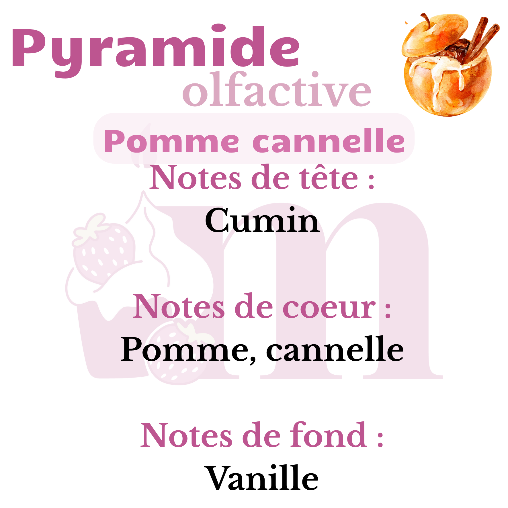 Bougie gourmande Cidre cannelle – Image 3