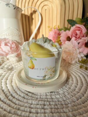 Bougie gourmande poire freesia