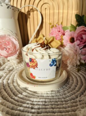 Bougie gaufre gourmande