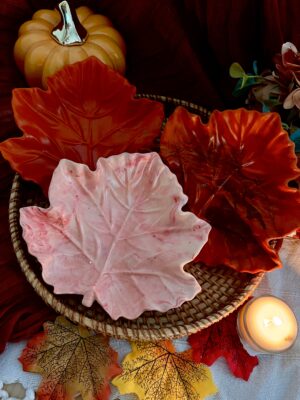Plateau décoratif feuille d'automne