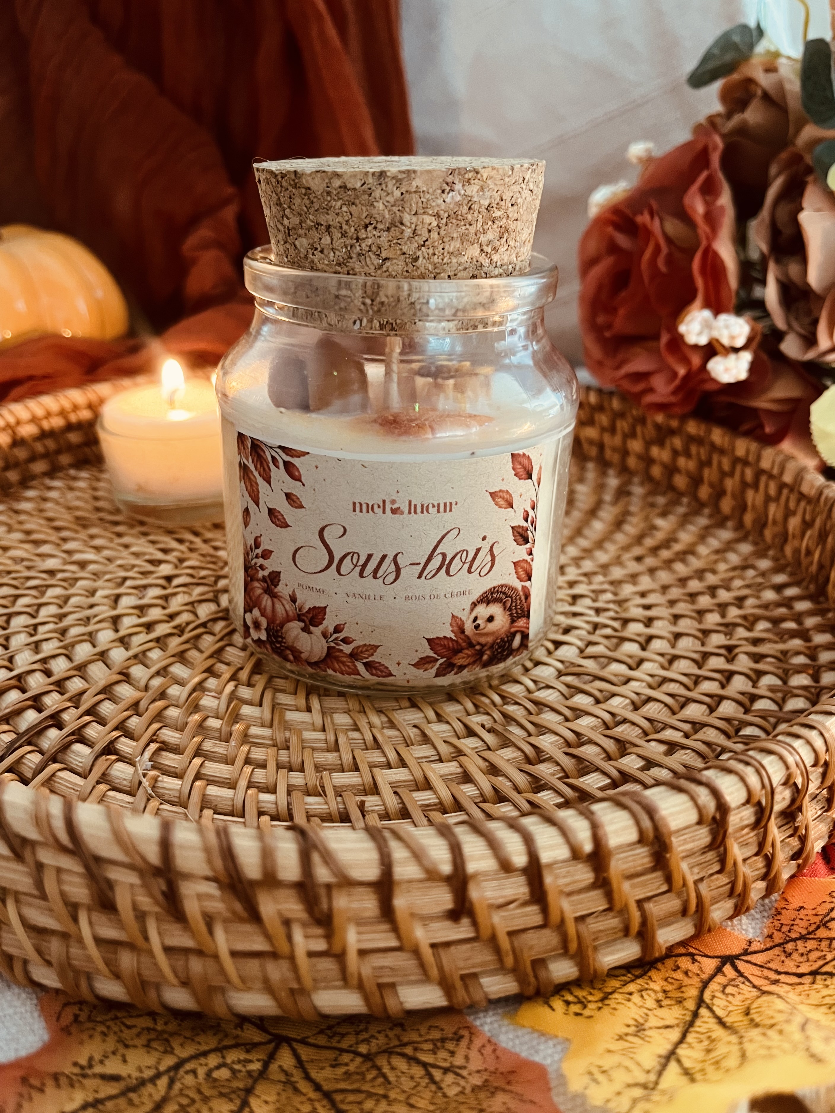 Bougie classique -collection automne